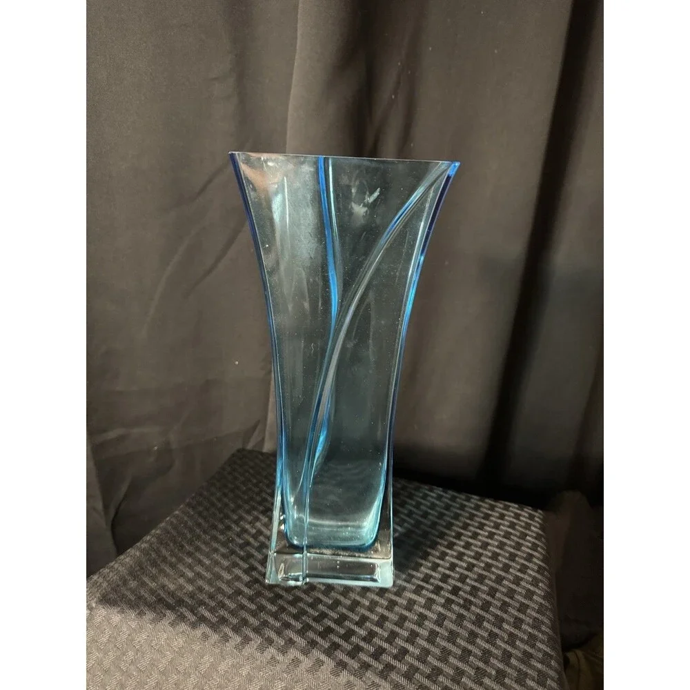 Blue Rectangle Vase